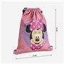 Sac à dos serré par des ficelles Minnie Mouse Rose 27 x 33 cm