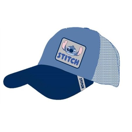 Cerdà Disney Lilo et Stitch Casquette de Baseball - 100% Coton - Taille réglable - Motif Stitch - Bleu