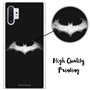 Personalaizer Coque pour Samsung Galaxy Note 10 Plus - Note 10 Pro - Batman Logo White