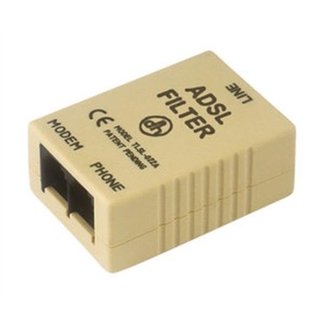 Brightium Filtre ADSL avec Sortie filtrée pour Les connexions Modem