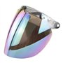 DANLINI Lentille de Casques de Moto, visière de Casque à Visage Ouvert 3 visière de Bouclier à Pression Casque coloré visière à 