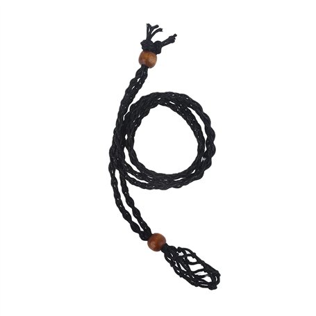 DUESI Collier Cordon Vide Porte-Pierre Pierre Brute Remplacement Filet Sac Longueur réglable Collier à Faire soi-même Accessoire