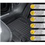 J&J AUTOMOTIVE | Tapis De Sol en Caoutchouc TPE Toutes Saisones pour T-Cross Depuis 2018 Système de Fixation Bord Haut Noir Anti