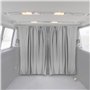 OMAC Rideaux De Séparation de Cabine Compatible avec Fiat Ducato H3 Gris Tissu