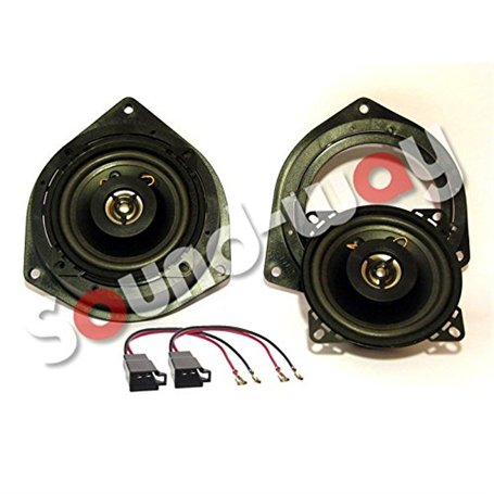 Sound-way Enceintes 2 Voies Haut-Parleur 10 cm pour Ford KA/Citroen Nemo