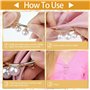 Youery 8 Pièces Mode Broche de Perle Simulée Épingle ，Femmes Arcs Décoratifs Clips De ，pour la Fixation de Pull, Châles et Robes