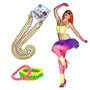 1980 Déguisements Accessoires de Neon Perle 4 Pack Plastique Bracelets 4 Pack Fluorescents Collier Pe