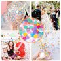 Mein HERZ 10000 Pcs Confettis, 2.5cm Confetti de Tissu Rond Multicolore pour la Décoration De Fête d'anniversaire et Mariage, Ba