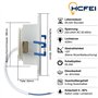 HCFEI - IP44 Dimmable LED Spot Encastrable Blanc | Aussi pour Salle de Bains | 5W 230V | Lot de 3 Spots | Blanc Chaud