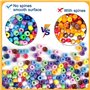 Mélange de 600 perles poney de 6 x 9 mm en acrylique multicolores pour loisirs créatifs,tressage de cheveux,bijoux,décoration DI