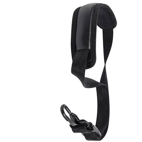 Sangle rembourrée pour saxophone avec crochet en métal - confortable et pratique - Sangle de transport noire
