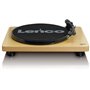 Lenco L-30 Wood Tourne-Disque entraîné par Courroie Platine - Platines (Tourne-Disque entraîné par Courroie, 33,45 TR/Min, 30 cm