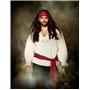Boland 47127 - Pince à cheveux pirate avec perles et amulette - Accessoire de cheveux - Pirate - Corsaire - Indien - Carnaval - 
