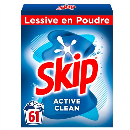 Skip Lessive en Poudre Active Clean 61 Lavages