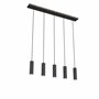CALEX Suspension Intelligente - Smart GU10-5 Lumières - Noir Mat - Aluminium - Spots Orientables - Installation Facile