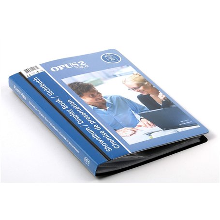 Europel Livre d’affichage de vue avant (20 pochettes transparentes) | Portfolio A5 et dossier de projet pour les réunions et con