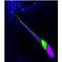 Beamz Panther 70 Lyre Spot LED - LED Blanche 70W, Faisceau 10°, 9 ou 1 Canaux DMX, Roue de 7x Gobos, Effets 7 Couleurs, Modes DM