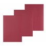 PAVO Boîte de 100 Plats de couverture A4 grain cuir 250 g Rouge