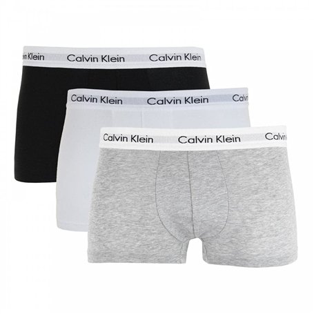Calvin Klein Lot de 3 boxers en coton stretch pour homme et garçon Sous-vêtements Uni - multicolore - Large