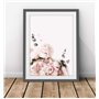 Artpin® Lot de 6 affiches murales élégantes pour salon, SANS CADRE! format A4 pour chambre - motif Coco Rose W2