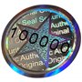 1320 pcs - sceau hologramme 3D avec numéro de série