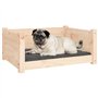 vidaXL Lit pour Chien 65,5x50,5x28 cm Bois de Pin Solide Canapé Couchage