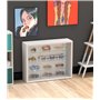 VDD Vitrine Debout vitrine Murale Suspendue - Portes coulissantes - 50 x 40 x 13 cm