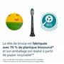 Philips Sonicare W2 Optimal White - Têtes de brosse à dents de rechange d'origine, noir, lot de 8, HX6068/88
