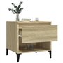 vidaXL Tavolini 2pz Rovere Sonoma 50x46x50 cm in Legno Multistrato