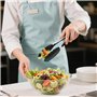 Pinces de Cuisine, Lot de 2, Pince alimentaire en inox et silicone et poignée antidérapante, Pince de Cuisine Résistant à la Cha