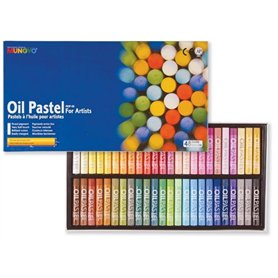 Pastel Huile Mungyo Pigmentation Extra-fine Texture Onctueuse Pouvoir Couvrant 70mm Diamètre 11mm Lot de 48 Assortis