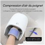 HubiCare Appareil de massage pour les mains avec chaleur et refroidissement, rouleaux de pétrissage, massage sans fil par compre