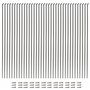 Vincita Lot de 36 rayons en acier inoxydable 14G J Bend 254 mm – 294 mm avec embouts en laiton pour rayons de roue de VTT