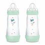 MAM Easy Start Lot de 2 biberons anti-coliques avec tétine en silicone SkinSoftTM