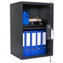 Rottner Jupiter 5 Coffre-Fort de Meuble avec Serrure électronique Ouverture d'urgence mécanique Anthracite 45 x 67 x 36 cm Étagè