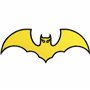 Patch Batman | Superhero Écusson thermocollant à coudre/repasser Logo chauve-souris Superhéros Comics Fan | Badge Batmen pour un