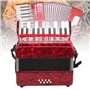 Accordéon, Piano Accordéon 8 basse 22 instrument clé avec accordéon Sangle accordéon accordéon bouton pour adulte Accordéons pro
