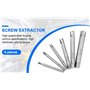 Gonnely Extracteur de taraud - Extracteur de tarauds à tête cassée en Acier(6-Piece Set)