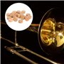 Dpofirs 20 pièces 9.5mm Trompette et Trombone réparation pièces de tampons de liège, kit d'accessoires de réparation d'instrumen