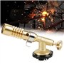 Chalumeau de Cuisine Torche, Pistolet à flamme de soudage portable de butane gaz de cuisine professionnelle pour barbecue, desse