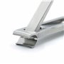 REMOS Coupe-Ongles avec lime à ongles - plat & compact en acier inox - 6cm