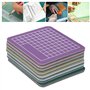 Mini Tapis de Coupe 7 Pièces, Ensemble de Tapis de Planche à Découper en Plastique Flexible, Mini Tapis Auto-guérison, Accessoir