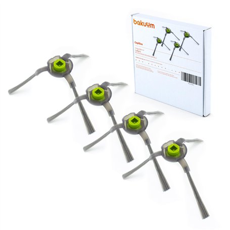 BAKUUM x4 brosses pour LEFANT M2 M210 M210S M210B M210P M213. Pack balais latéraux. Pack de pièces de rechange et accessoires po