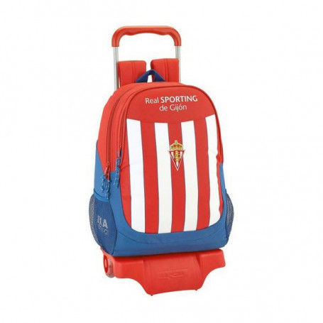 Cartable à roulettes 905 Real Sporting de Gijón Blanc Rouge 44,99 €