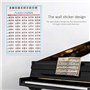Affiche d'accords de piano et accords de piano pour l'enseignement de la musique