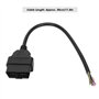 Câble ABS 16Pin OBD2, Adaptateur de Prise OBD2 16Pin Connecteur de Câble Mâle Raccord D'outil de Diagnostic pour ELM327 Extensio