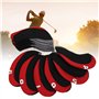 Couvre-tête de Club de Golf, 10 Pièces Un Ensemble Néoprène + Cuir Artificiel Couvre-tête de Club de Golf Ensemble D'étui de Pro