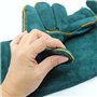 MASUNN Anti-Morsure De Sécurité Mordre Gants Ultra Long Cuir Vert Animaux De Compagnie Mordre Gants De Protection pour Attraper 