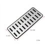 Alamor 1 Pcs De Voiture 304 SS Original Repose Pédale Pad Intérieur Couverture Repose-Pied en Alliage D'aluminium Universel pour