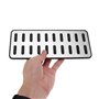 Alamor 1 Pcs De Voiture 304 SS Original Repose Pédale Pad Intérieur Couverture Repose-Pied en Alliage D'aluminium Universel pour